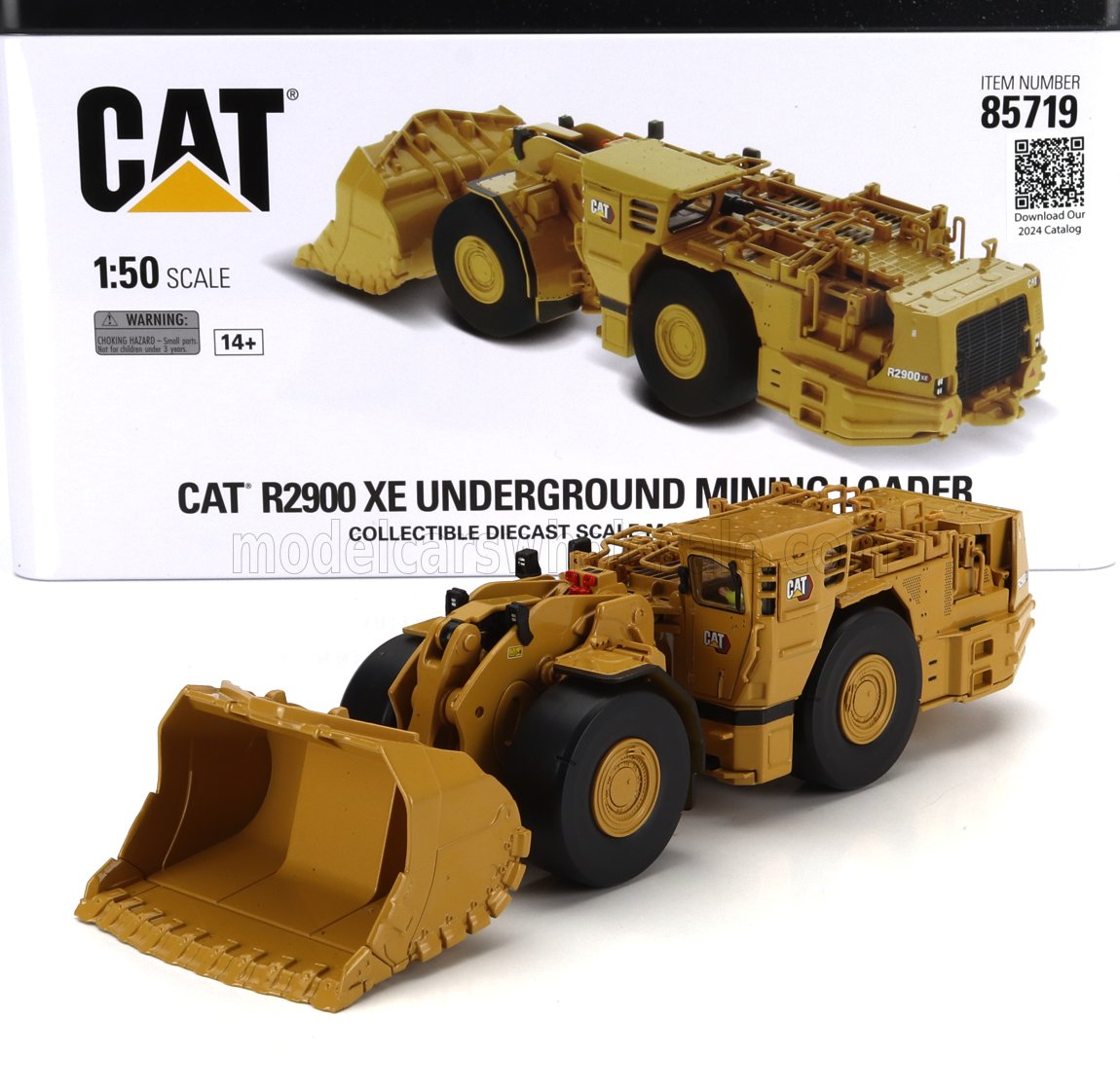 1:50 CATERPILLAR Cat R2900 Xe Ruspa Scraper Tractor Underground Mining Loader, Yellow Black - 85719