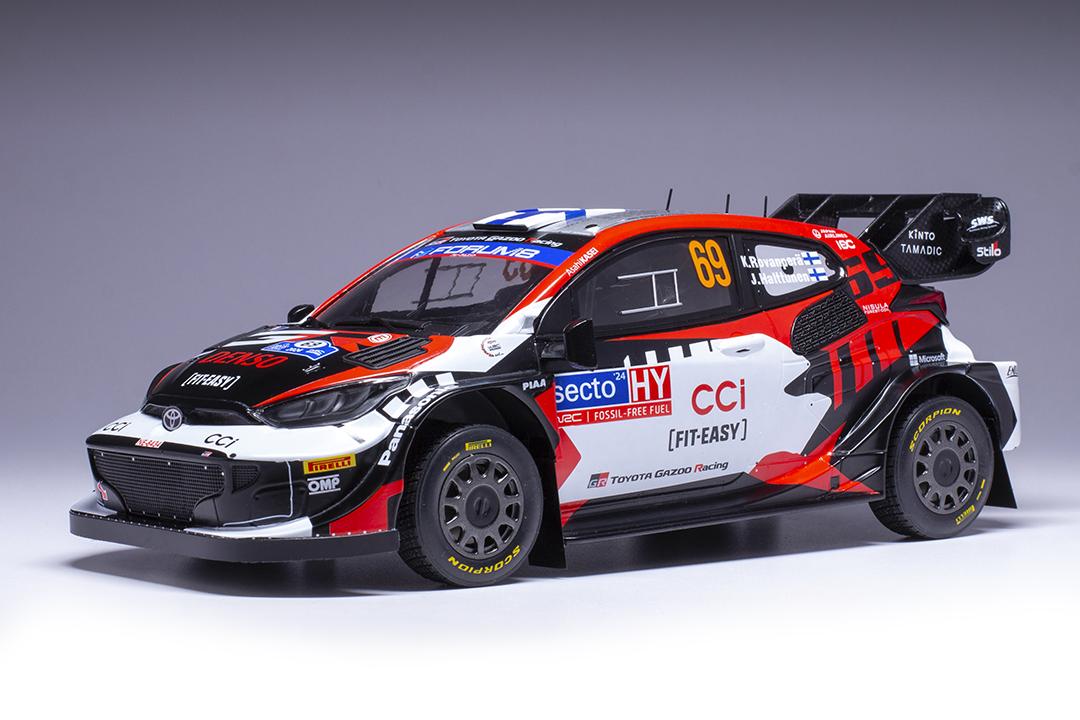 1:18 TOYOTA GR Yaris Rally1 Hybrid Rally WM Rally Finland #69 K.Rovanperä, J.Halttunen (2024) - 18RMC218