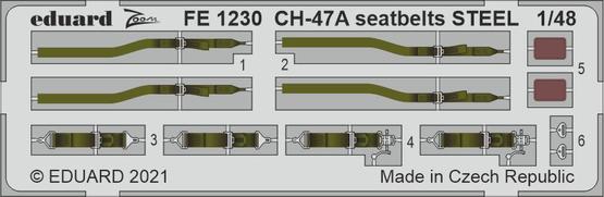 1:48 Фототравление для CH-47A стальные ремни - FE1230