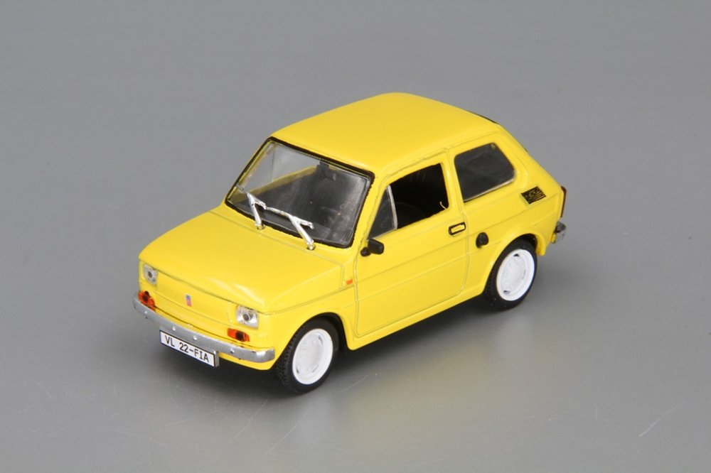 1:43 FIAT 126P, Автолегенды СССР 169, yellow - AL169