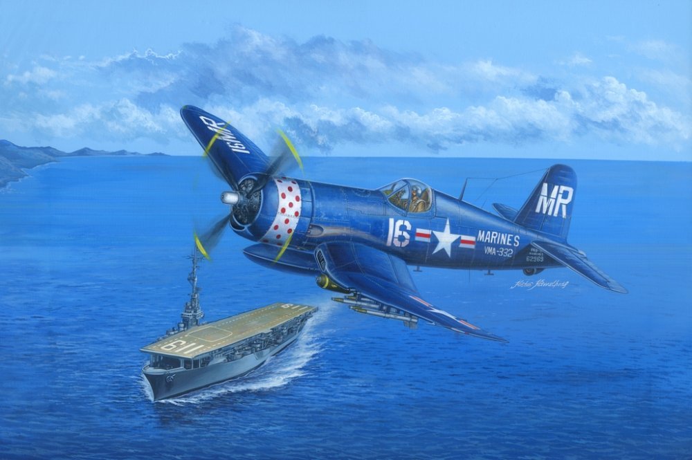 1:48 Сборная модель Самолет F4U-4B Corsair - 80388