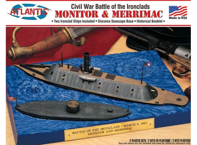 1:0 Сборная модель Monitor and Merrimack Civil War Set - AMCL77257