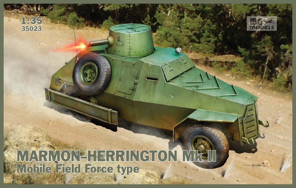 1:35 Сборная модель Британский бронеавтомобиль MARMON-HERRINGTON Mk.II  Mobile Field Force type - 35023