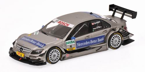 1:43 MERCEDES-BENZ C-CLASS (2009) - MERCEDES-BENZ BANK - TEAM MB-BANK AMG - BRUNO SPENGLER - DTM 2010, grey - 400103904