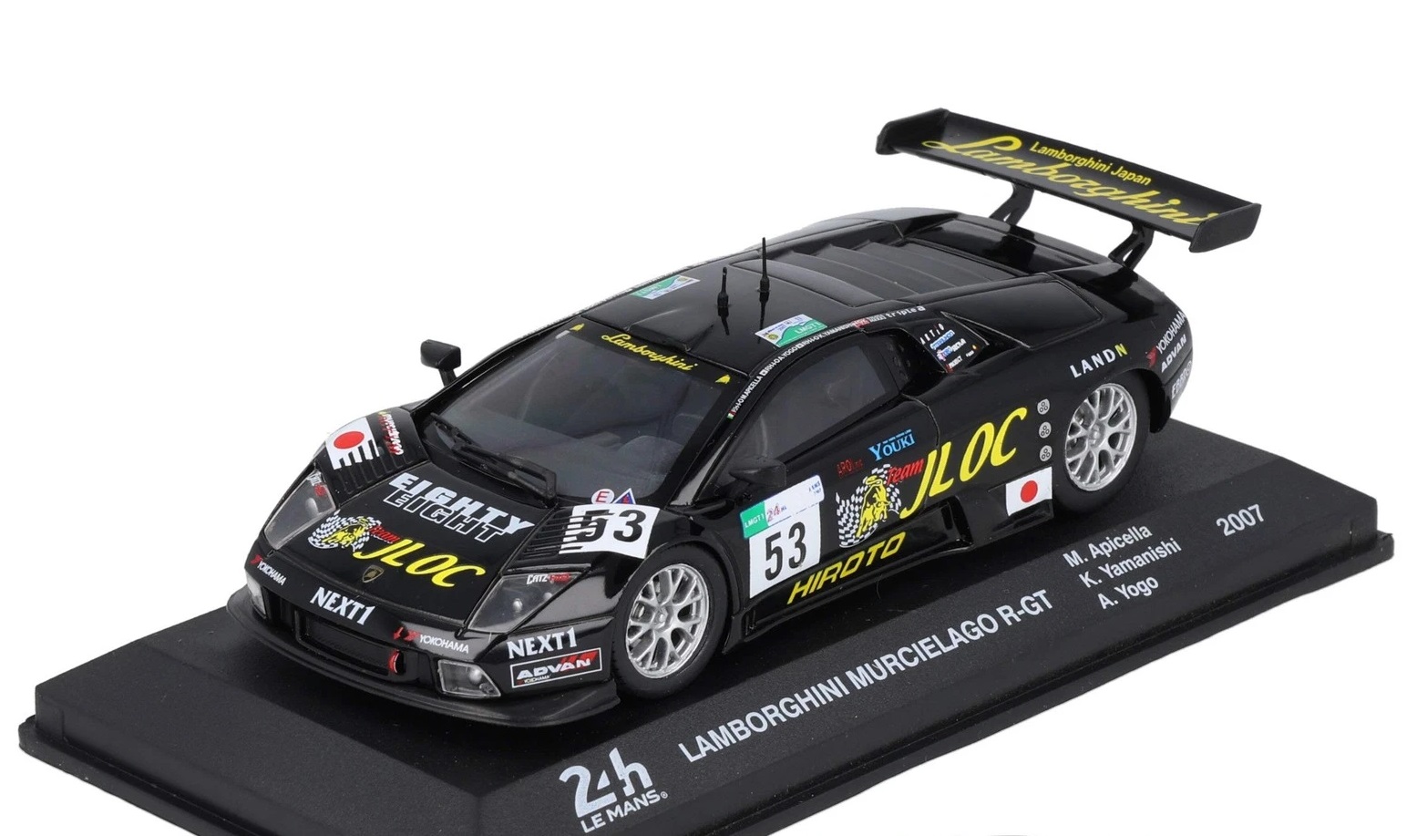 1:43 LAMBORGHINI Murcielago R-gt 6.0l V12 Team Jloc Isao Noritake №53 24h Le Mans (2007) Koji Yamanishi - Atsushi Yogo - Marco Apicella, Black - MW1ALA0068