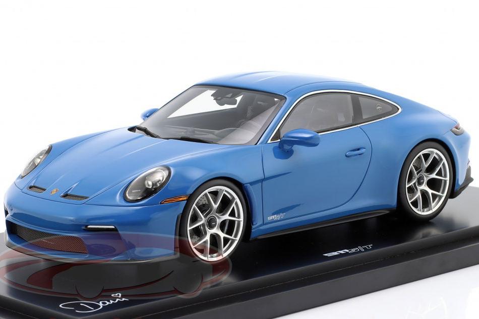 1:18 PORSCHE 911 (992) S/T Sonderwunsch, blue - WAP0214220T0ST