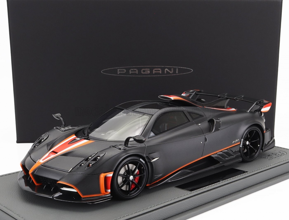1:18 PAGANI Imola (2020) - Con Vetrina - With Showcase, Carbon Fibre Matt Black - P18192F-VET
