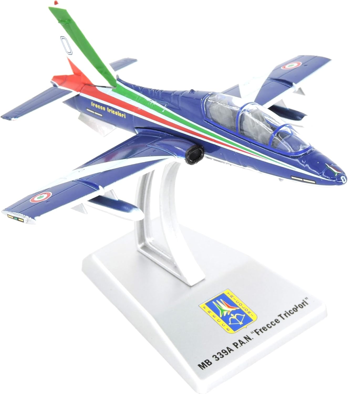 1:100 AERMACCHI Mb339a Airplane Livrea (2019) №0 Frecce Tricolori - Addestramento Acrobatico Italy, Blue White - IT48256