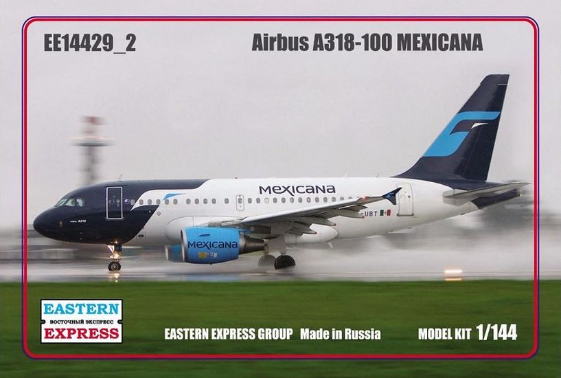 1:144 Сборная модель Авиалайнер Airbus А318-100 (Mexicana) - 14429-2
