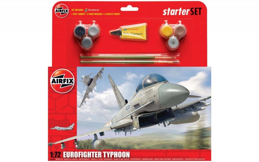 1:72 Сборная модель Европейский многоцелевой истребитель Eurofighter Typhoon EF-2000 (Подарочный набор) - A50098