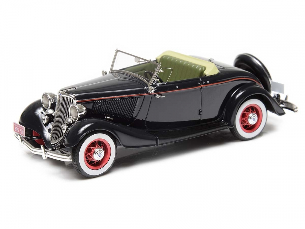 1:43 Ford Model 40 roadster top down 1933 (black) - EMUS43074A