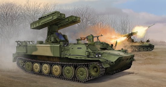 1:35 Сборная модель Ракетная установка ЗРК 9К35 'Стрела-10' - 05554