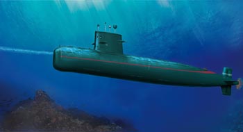 1:350 Сборная модель Chinese 039G ‘Sung’ Class Attack Submarine - NB5012