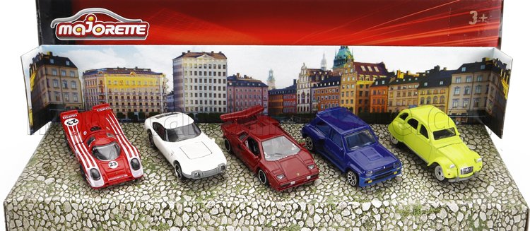 1:64 RENAULT Set 5x R5 Turbo (1981) - CITROEN 2cv (1982) - LAMBORGHINI Countach (1989) - Toyota 2000 Gt (1969) - 917k №23 Winner 24h Le Mans (1970) H.herrmann - R.attwood, Various - 212052013