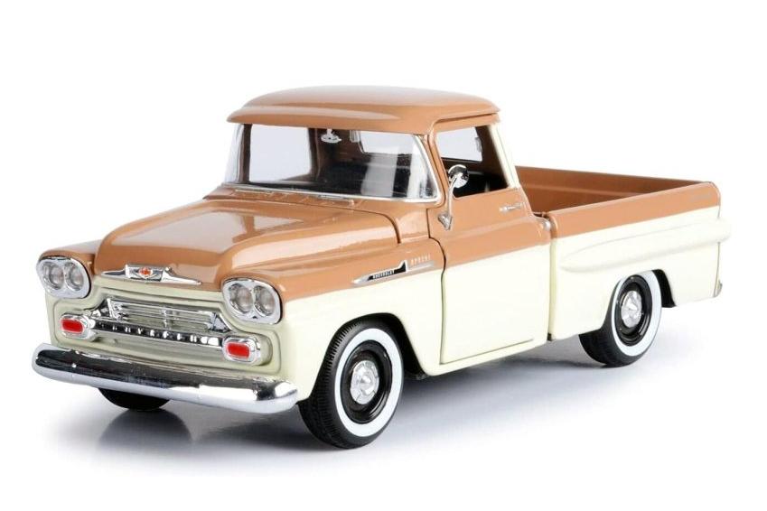 1:24 CHEVROLET Apache Fleetside Pick Up (1958) beige/grey - 79311