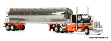 1:64 Peterbilt 379 48in Flattop Sleeper  w/Walinga Feed Trailer - 783724621286
