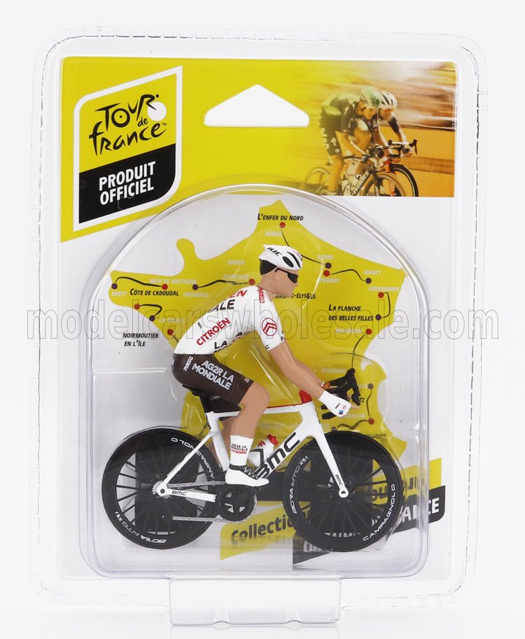 1:18 FIGURES Ciclista - Cyclist - Team Ag2r-citroen - Tour De France (2023), White - 1809912