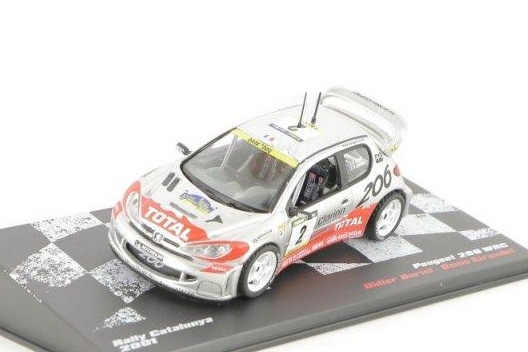 1:43 PEUGEOT 206 WRC - 2001, Vainqueurs de Rallye - M1075-49