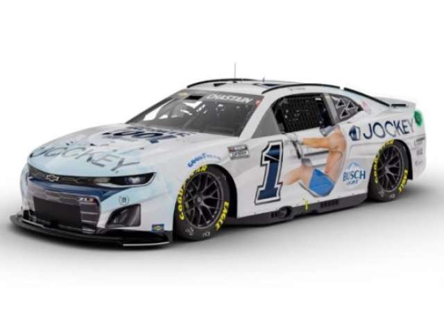 1:64 Chevrolet #1 Ross Chastain *Jockey Infinite Cool* white/blue 2024 - CX12465JOKRZ