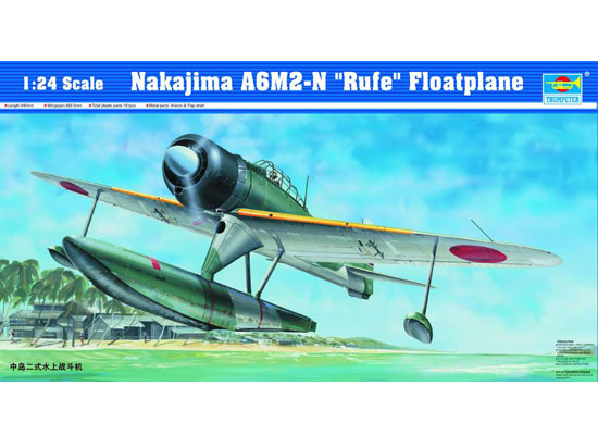1:24 Сборная модель Японский истребитель Nakajima A6M2-N - 02410