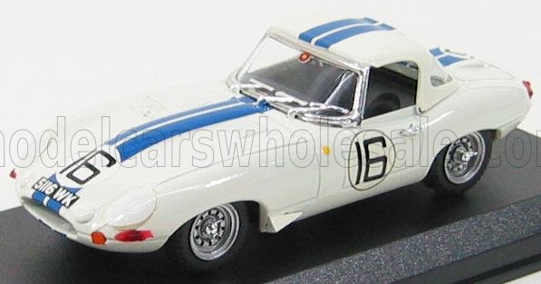 1:43 JAGUAR E-type 3.8l Team Briggs Cunningham №16 24h Le Mans (1963) R.salvadori - P.richards, White Blue - 9205