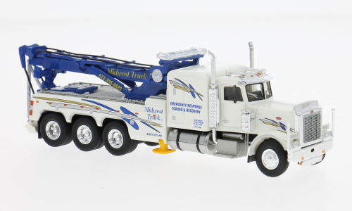 1:87 PETERBILT 359  эвакуатор Midwest Truck (1973), белый/синий - 86283