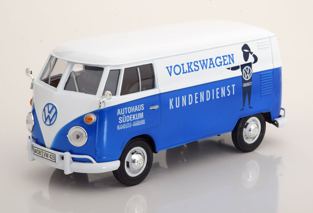 1:24 VOLKSWAGEN Bulli T1 Kastenwagen Volkswagen Customer service, white blue - 79573