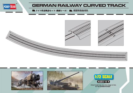 1:72 Сборная модель Рельсы German Railway Curved Track - 82910