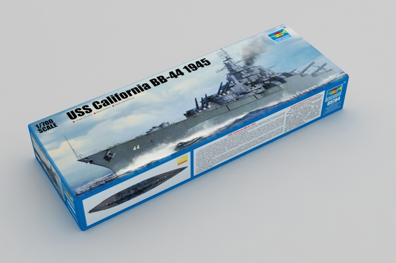 1:700 Сборная модель Американский линкор USS California BB-44 (1945г.) - 05784