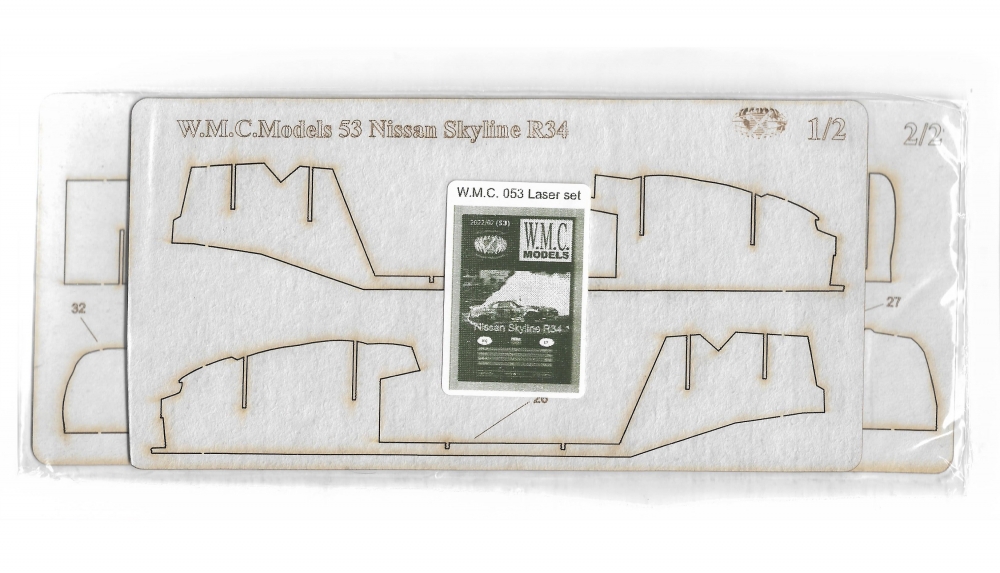 1:25 Дополнительный набор для модели Nissan Skyline R34 (лазерная резка) - WMC-53L