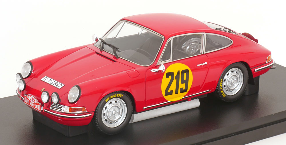1:18 PORSCHE 911 No 219  Rally Monte Carlo, Elford/David (1967) - MXL1607-032