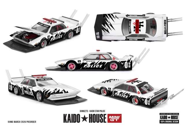 1:64 Kaido Star Police, black/white 1985 - MGTKHMG275