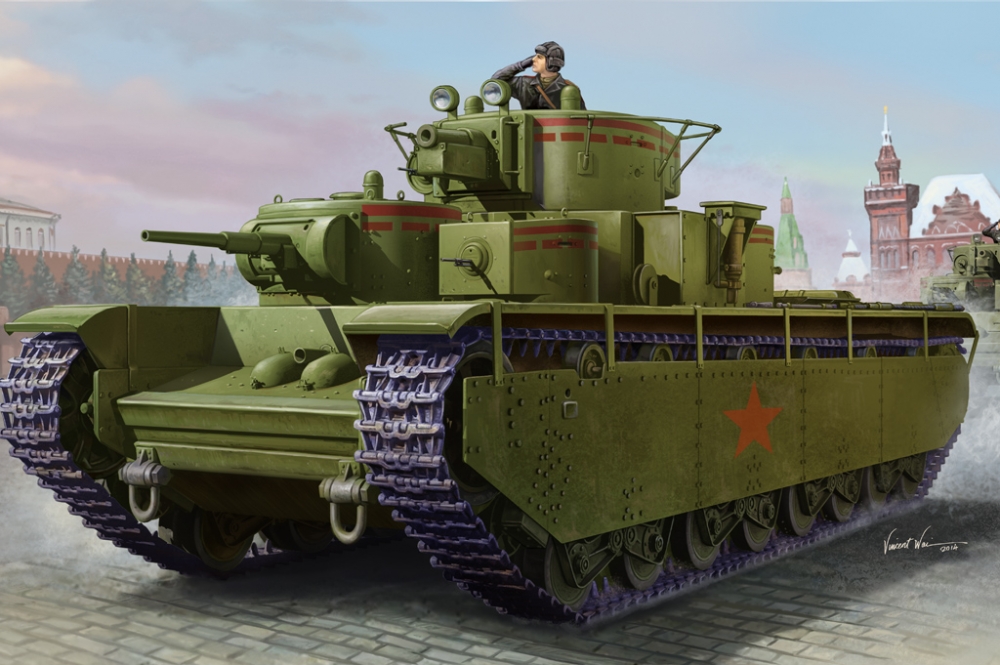 1:35 Сборная модель Танк Soviet T-35 Heavy Tank - Early - 83841