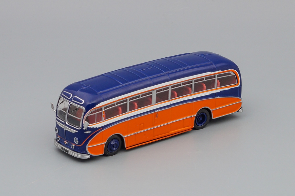 1:72 BURLINGHAM SEAGULL, Kultowe Autobusy, orange / blue - kulA014