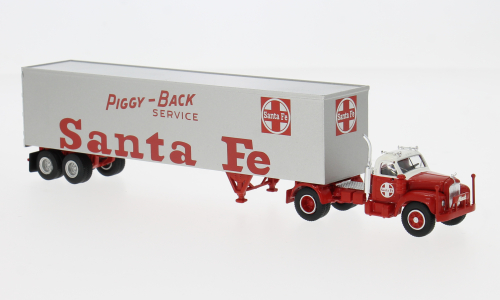 1:87 Brekina, Mack B 61 Ko-SZ Santa Fe (1953), red/white - 85983