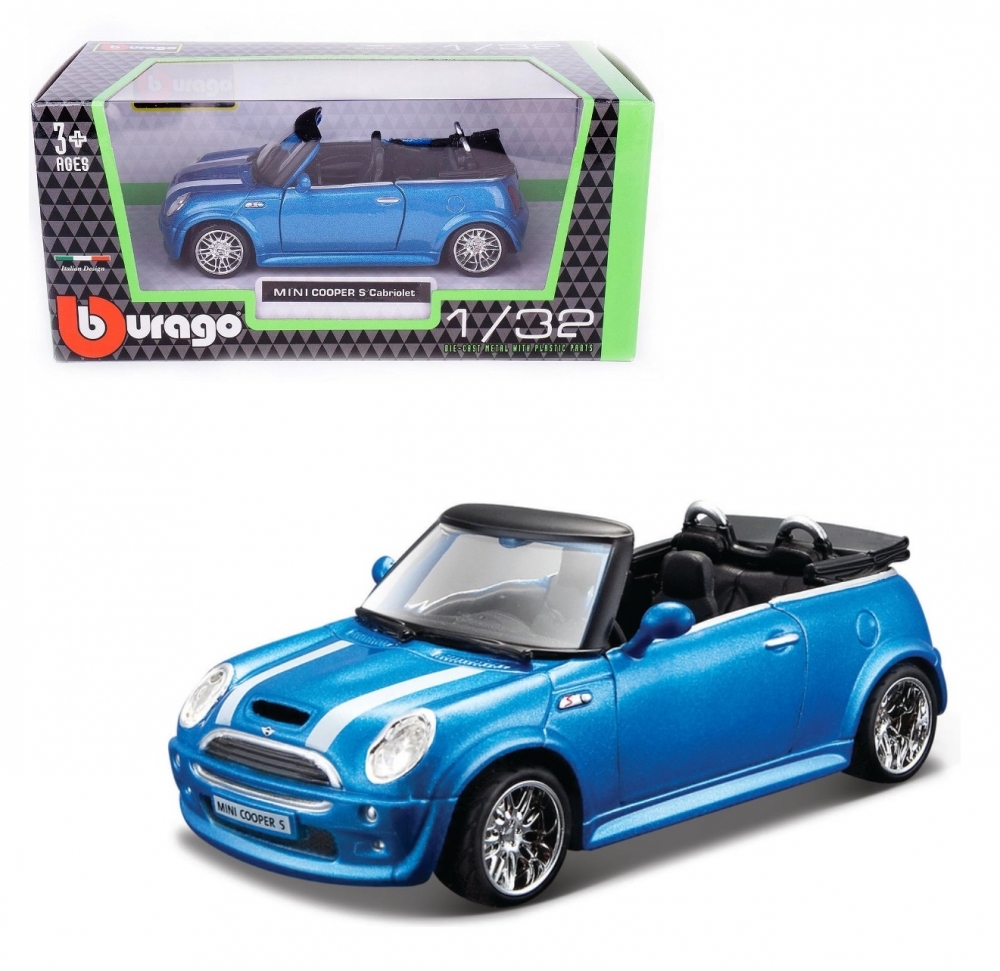 1:32 MINI Cooper S Cabriolet, голубой - 43041