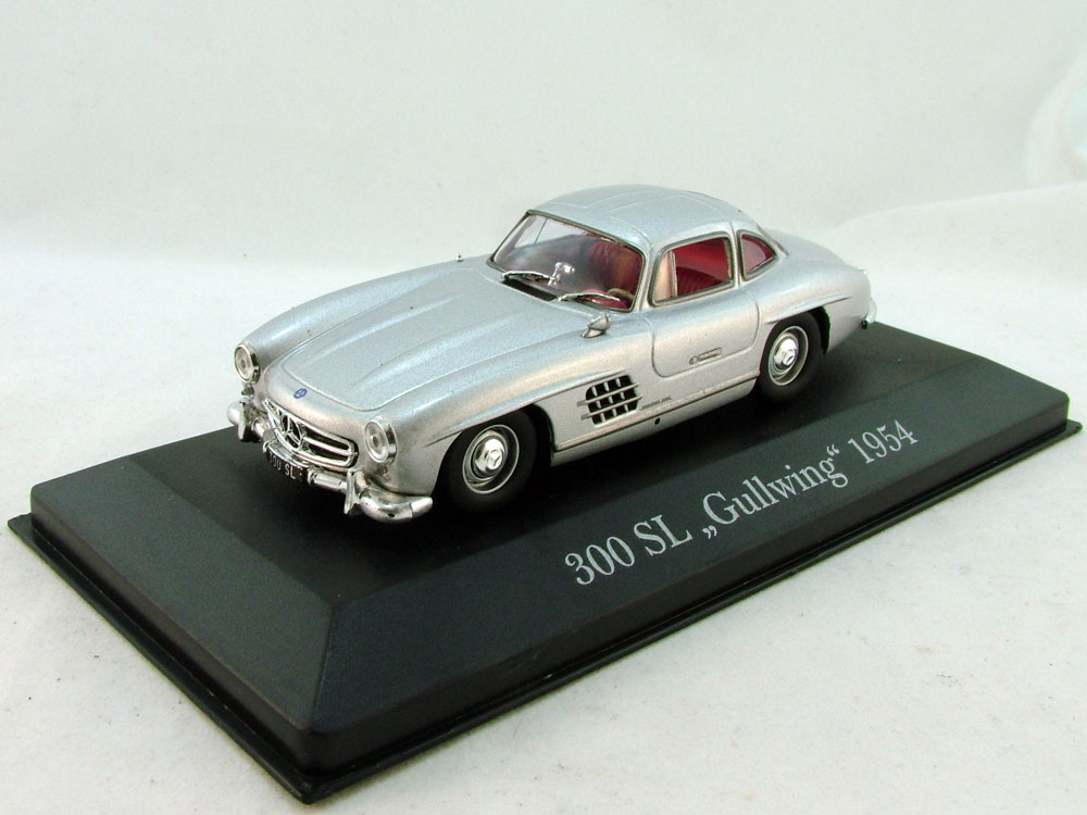 1:43 MERCEDES-BENZ 300 SL Gullwing (1954), Mercedes-Benz Offizielle Modell-Sammlung 1, серебристый - MB001