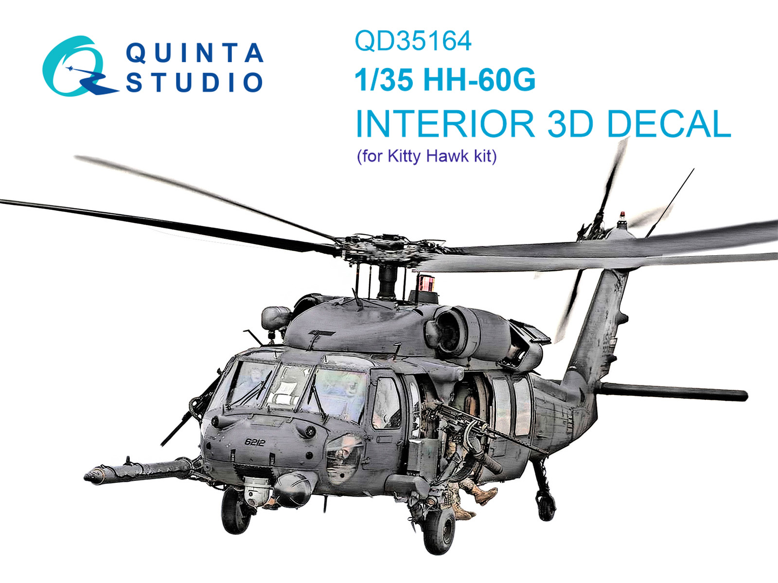 1:35 3D Декаль интерьера кабины HH-60G Pave Hawk (Kitty Hawk) - QD35164