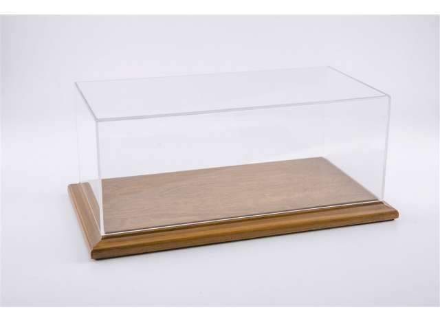 1:12 Display Case Molsheim with Walnut Base - 510x240x190mm - atl10062