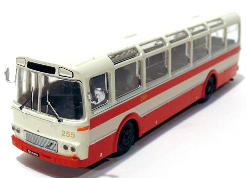 1:72 Skoda-Karosa SM 11, Kultowe Autobusy PRL 2, красный / белый - kulA002