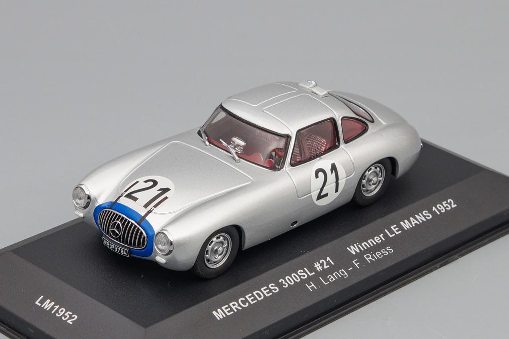 1:43 MERCEDES-BENZ 300SL n.21 H.Lang - F.Riess Winner Le Mans (1952), Classic Road Cars 1:43, silver - LM1952
