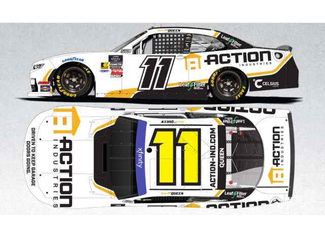 1:64 Chevrolet #11 Brenden *Butterbean* Queen *Action Industries*, white/orange/black 2025 - N112565ACIBN