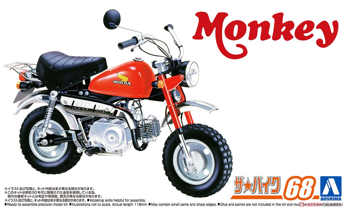 1:12 Сборная модель Honda Monkey 750J-1 - 06434