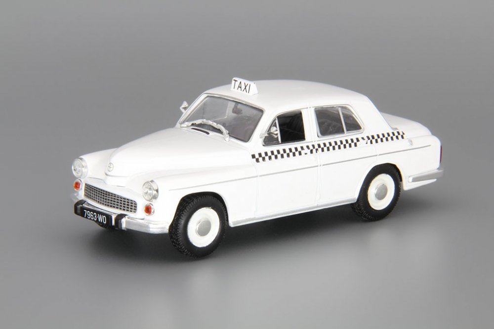 1:43 WARSZAWA 203 Taxi, white - kul982