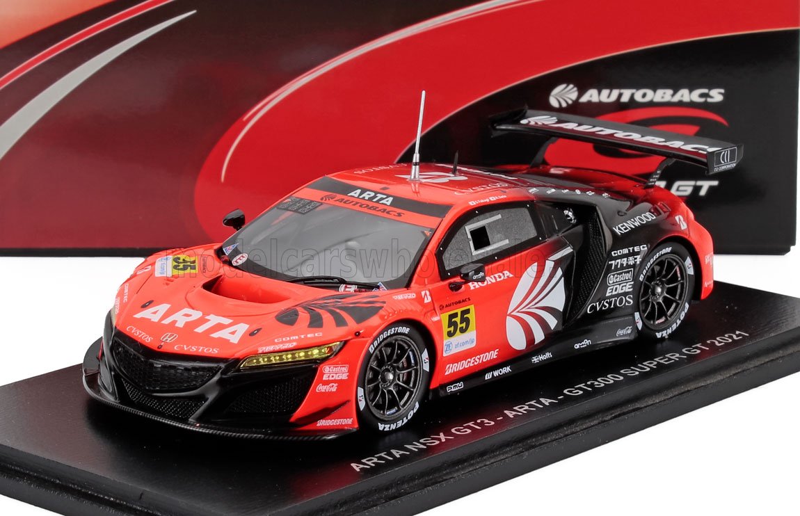 1:43 HONDA NSX GT3 Evo #55 Super GT Serie Japan Shinichi Takagi, Ren Sato (2021) - SGT013