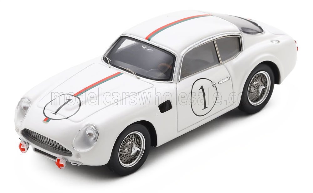 1:43 ASTON MARTIN DB4 GT 3.7L ZAGATO coupe Team Jean Kerguen №1 24h Le Mans (1961) Franc - J.Kerguen - J.Dewes, white - S2173