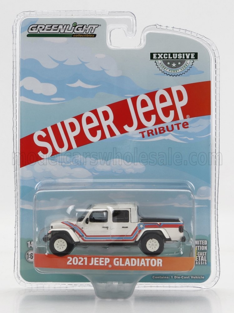 1:64 JEEP Gladiator Pick-up Super Jeep Tribute (2021), White - 30382