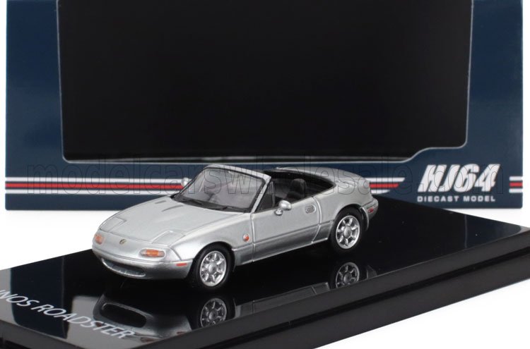 1:64 MAZDA Eunos (mx5) Na6ce Spider Roadster (1989), silver - HJ642025AS