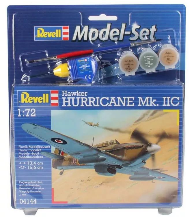 1:72 Сборная модель Британский истребитель Hawker Hurricane ll C (Подарочный набор) - 64144