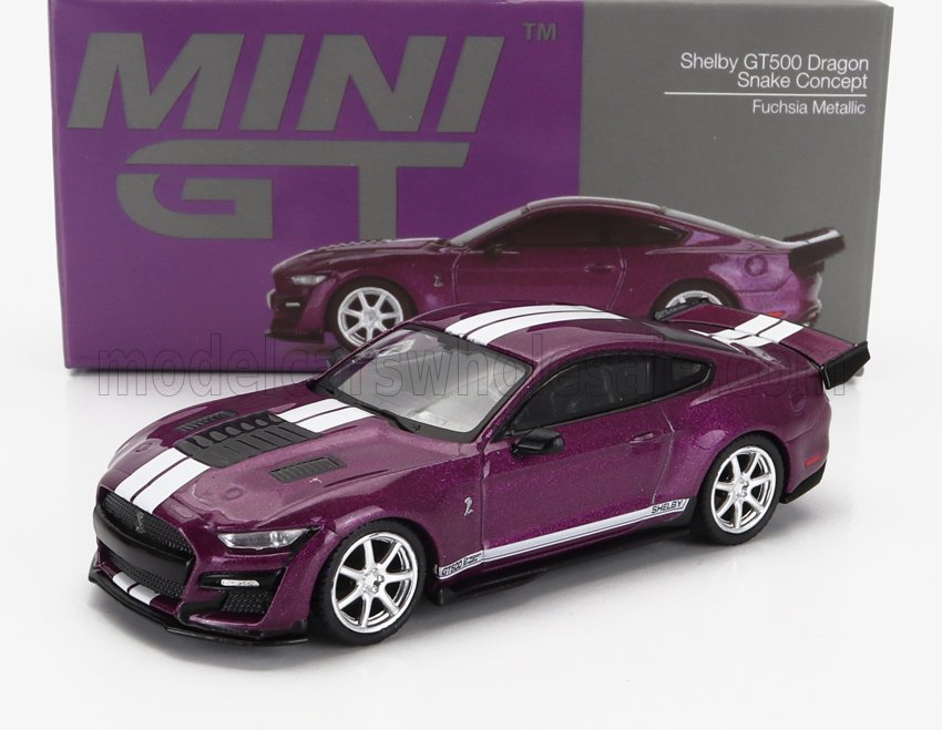 1:64 FORD Mustang Shelby Gt500 Dragon Snake Concept Coupe Lhd (2023), Purple - MGT00696-L